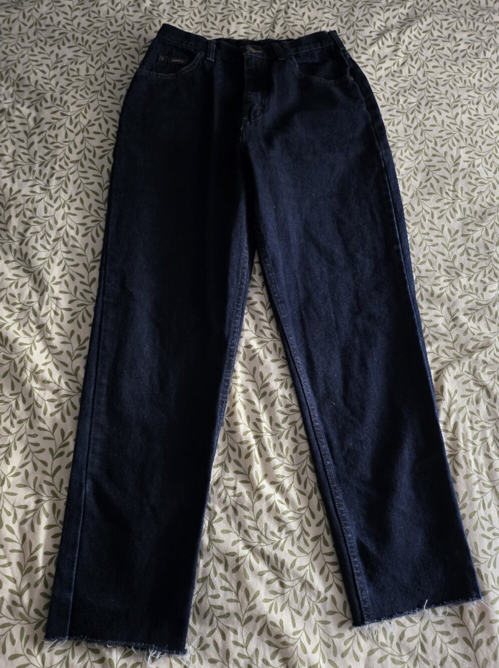 Riders by Lee Women's Dark Blue Skinny Jeans With Raw Hem